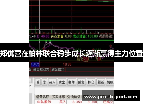 郑优营在柏林联合稳步成长逐渐赢得主力位置 郑优营在柏林联合稳步成长逐渐赢得主力位置