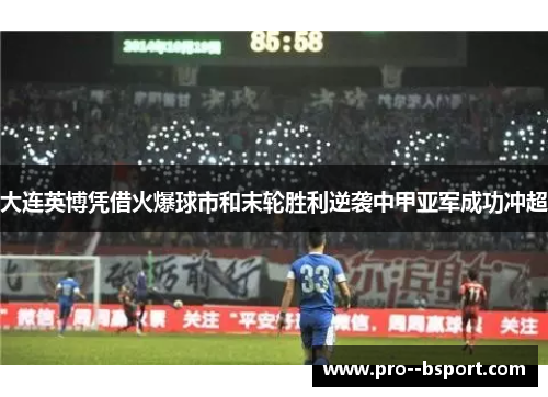大连英博凭借火爆球市和末轮胜利逆袭中甲亚军成功冲超